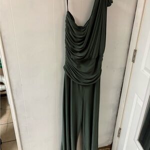 Bisou Bisou Olive Draped Garment